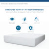 BedBug Solution™ Deep Hybrid Zippered Queen Mattress Encasing - Stretches To Fit 12"- 16" Mattresses - Image 3