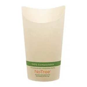 World Centric 7.5 oz NoTree® Paper French Fry Scoop Cup | Compostable Case of 1000