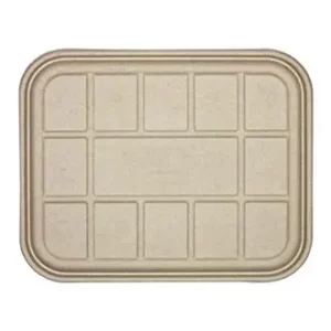 World Centric Flat Lid | Compostable Fiber Catering Pan | PLA Case of 200