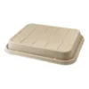 World Centric Raised Lid | Compostable Fiber Catering Pan | PLA Lined Case of 200
