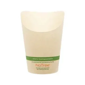 World Centric 5.5 oz NoTree® Paper French Fry Scoop Cup | Compostable Case of 100